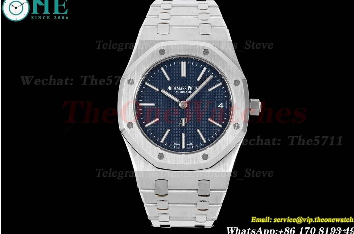 Royal Oak Dial SS 15202 Blue A2121 SS 39mm JJF 0309